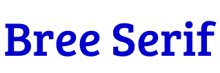 Bree Serif шрифт